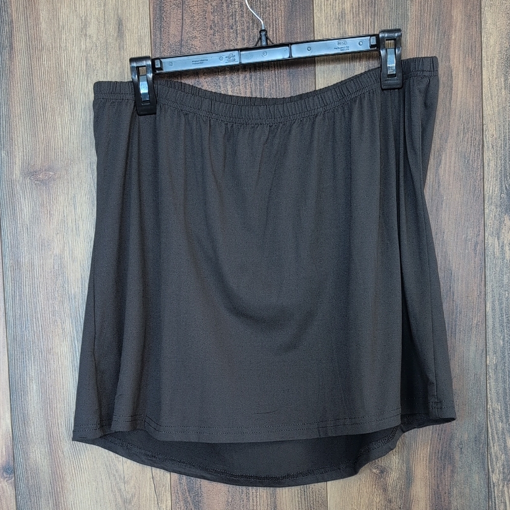 SHEIN Curve Dark Gray Mini Skirt 1XL F205
